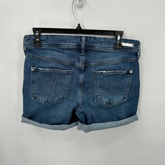 ANTHROPOLOGIE Pilcro & The Letterpress Slim Boyfriend Denim Cuffed Shorts // 28 - Picture 4 of 6